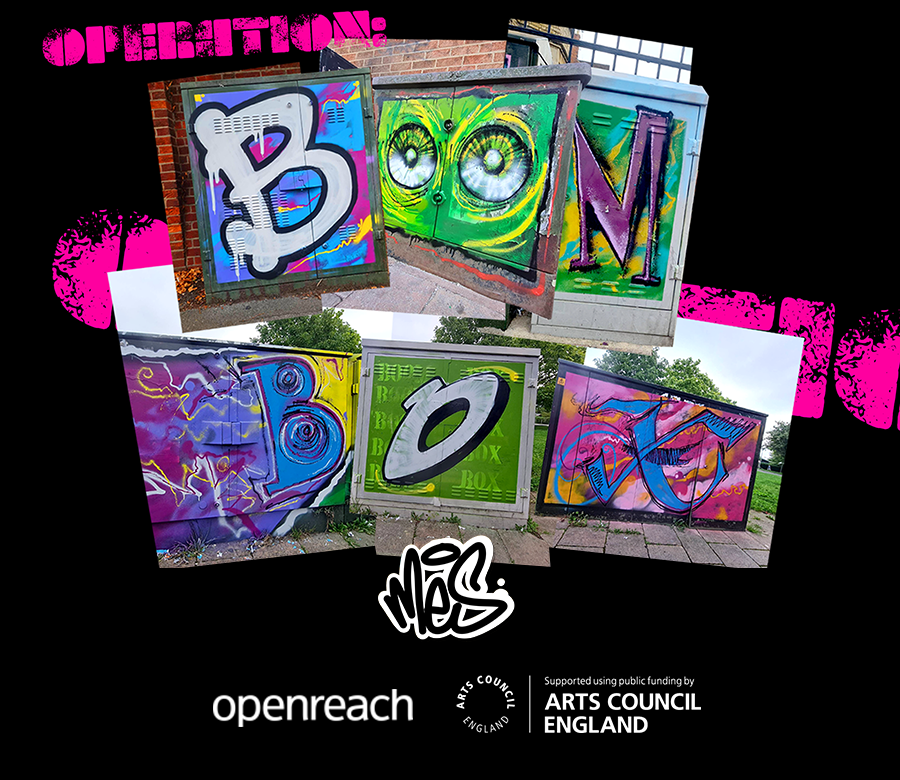 MES Crew's OPERATION BOOMBOX - Supported using public funding by Arts Council England